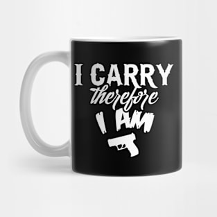 I carry therefore I am (white) Mug